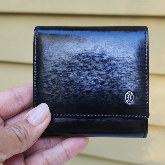 CARTIER Pasha de Cartier Coin Purse Coin Purse leather Black - Picture 2 of 9